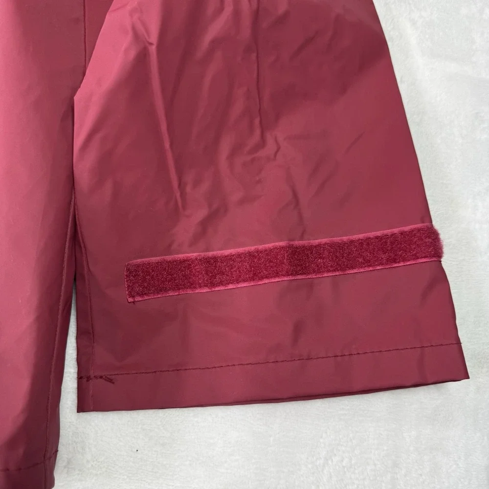 Vintage 90's LL Bean PVC Suit Red Rain Boat Jacket Hooded Coat Pant Mens Medium‎